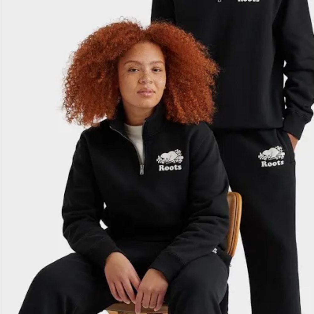 Roots Organic Original Half Zip Stein Shirt